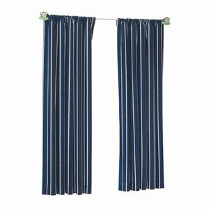 Sweet Dreams Cotton Twill Panel 63" - Navy Stripe - NEW